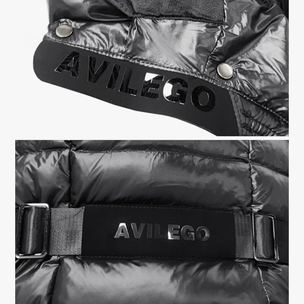Ducksdown Filling Shiny Black Puffer Coat NWT - Picture 9 of 9